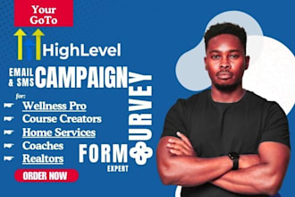 create gohighlevel forms, surveys, email and SMS marketing campaigns