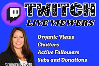 do organic twitch live stream promotion for viewers and engagement