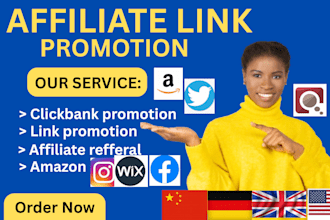 promote affiliate referral link promotion clickbank amazon link