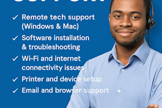 virtual assistant, customer service support, IT support