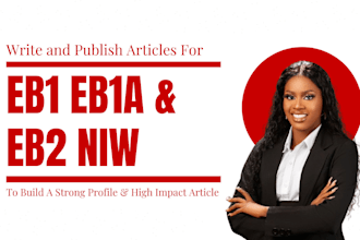 write and published research article for eb1 eb1a eb2 niw