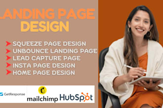 design a high converting landing page, squeeze page, sales page, opt in form