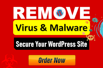 remove virus and malware and fix wordpress security