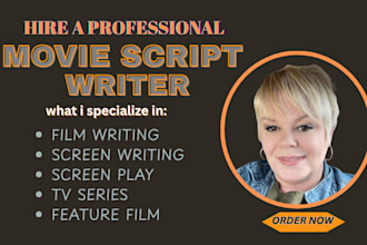 write engaging and original scripts, screenplay, for your videos or projects