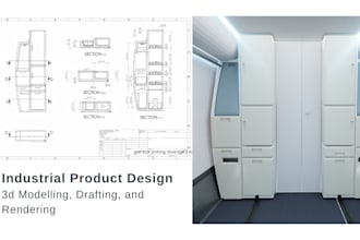 create professional 3d models and renders for aircraft storage