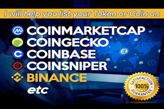 fast track list your token coin listing on top listing platform