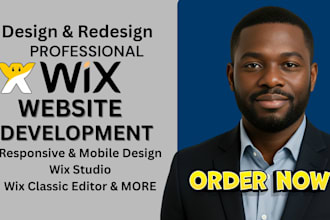 design a professional wix website or wix studio site with velo