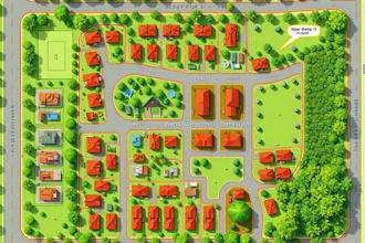 create real estate plot subdivision plan, land allocation analysis