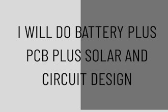 do battery design solar design pcb design and circuit design