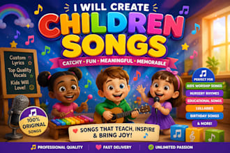 sing children song nursery rhyme jingle intro lullaby educational for youtube