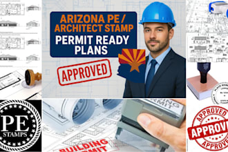 get arizona pe or architect stamp for permit ready plans fast and licensed