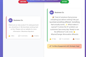 write engaging social media posts that spark conversations and drive sales