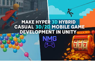 make hyper 3d hybrid casual 3d 2d mobile game development in unity