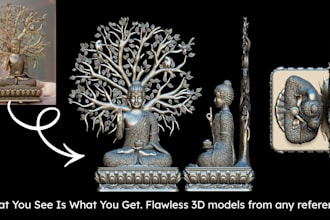 sculpt high quality 3d print ready model for stl or obj file