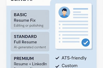 write professional resumes or linkedin bios using ai