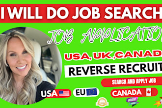 search for remote job, apply as head hunter using reverse recruit on your behalf