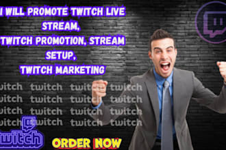 get live viewers,chatters for your twitch livestream, twitch channel promo
