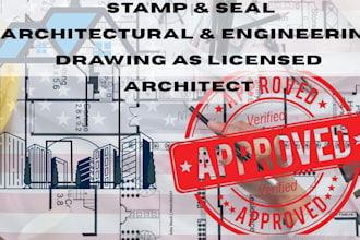 draw stamp architectural plan engineering drawing floor plan mep for city permit