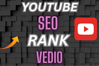 be your youtube video SEO expert for fast ranking