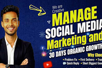 manage social media marketing and organic growth