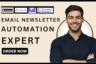 build omnisend email template constant contact convertkit newsletter automation