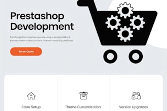 prestashop store setup, product listing, bug fixing, and SEO optimization