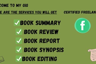 write any type of book, document and report summary for you in 24 hrs