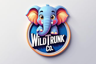 design elephant mascot design logo within 1 day