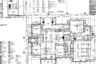 draw floor plan, photometric, electrical, site plan, grading plan, city permit