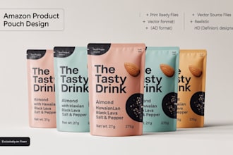 create unique mylar bag, cannabis pouch, label, and box packaging design