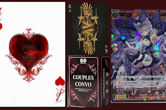 design couple card game wedding card party card game birthday card game