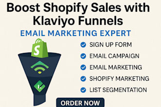 boost shopify sales with expert klaviyo email marketing andhighconverting funnel