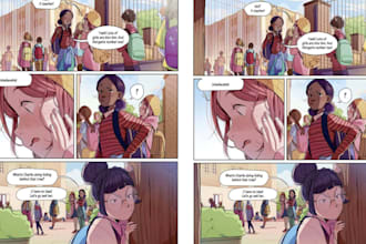 draw comic book art graphic novel comic page comic storyboard comic book artist