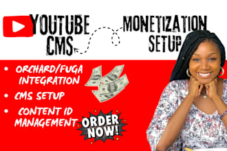 setup youtube cms manage you tube setup you tube monetization orchard fuga