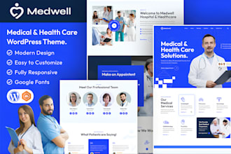 build, design, redesign medical healthcare, clinic and dental website