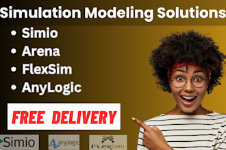simulate models in anylogic, flexsim, simio, or arena with accurate results