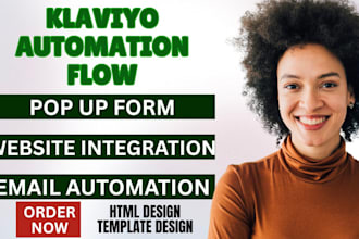 do shopify klaviyo email automation flows html email template design email copy