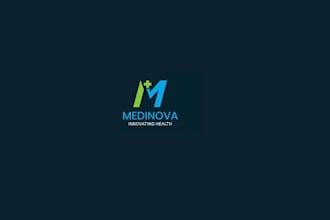 design a modern and professional health logo for your medical or wellness brand