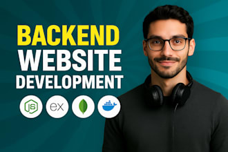 your backend developer, full stack developer, full stack website, website
