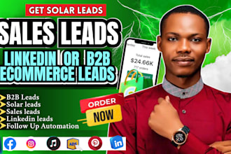 find email list, b2b ecommerce leads, linkedin leads, solar leads or sales leads