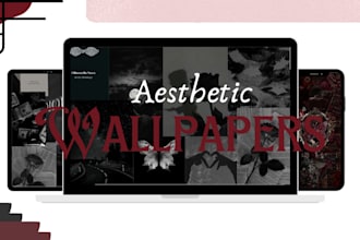 create aesthetic wallpapers for laptops, tabs and phones