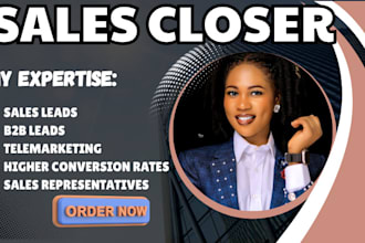 sales closer sales rep sales agent virtual assistant telemarketing