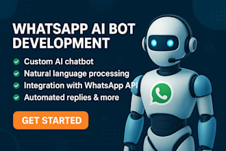develop whatsapp ai chatbot, CRM integration with whatsapp bot api, booking bot