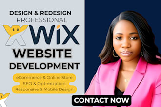 design or redesign your wix adi, classic, or ecommerce website