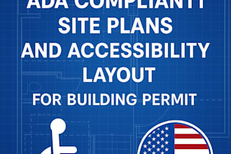 create ada compliant site plans and accessibility layout for building permit