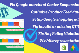 fix google merchant suspension and gmc misrepresentation shopping ads