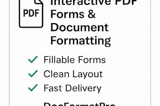 professionally format and create interactive PDF forms and documents