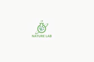design a modern and scientific lab logo for your research or testing facility
