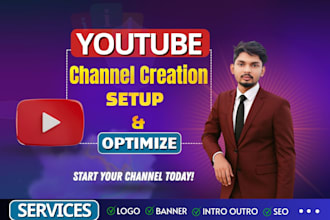 set up a complete, branded youtube channel for entrepreneurs