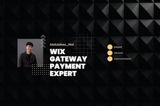 integrate any payment gate way on your wix website